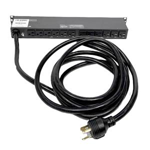 Tripp Lite PDUMH30 1U 2.9kW Single-Phase Metered PDU 120V (12) 5-15/20R L5-30P