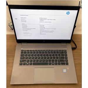 HP ZBook Studio G5 15.6'' NVIDIA Quadro P1000 Intel Xeon 2.7 16gb RAM 512gb SSD