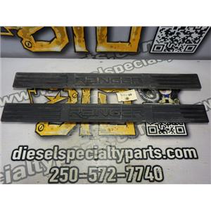 2000 2001 FORD RANGER XLT 4.0 4X4 REGULAR CAB OEM KICK PLATE SILL CAPS (BLACK)