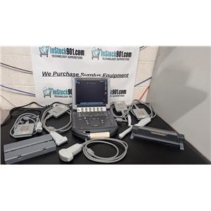 SonoSite M-Turbo Ultrasound System w/ 2 Mini Docks 5 Probes 3 Batteries in Case