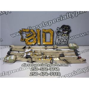 2000 2001 FORD F350 F250 XLT 6.8L V10 TRITON AUTO 4X4 CREWCAB REAR SEATBELTS TAN