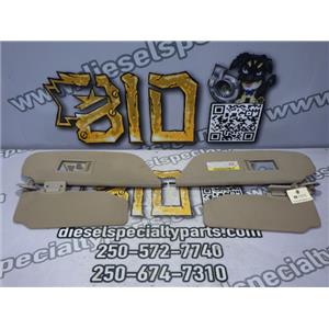 2000 2001 FORD F350 F250 LARIAT 6.8L V10 TRITON AUTO 4X4 SUN VISORS (2) TAN