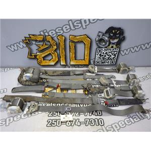 2008 2009 DODGE 3500 6.7 AUTO 4X4 QUAD CAB SEAT BELT SET (6) PASSENGER - GRAY