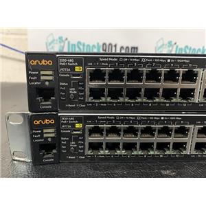 Lot 2 Aruba HP 2530-48G PoE+ (J9772A) 48 Ports 4 SFP Ports Ethernet Switch