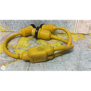 Boaters' Resale Shop of TX 2603 0801.15 MARINCO 30 AMP 125 VOLT Y-ADAPTER 157AY