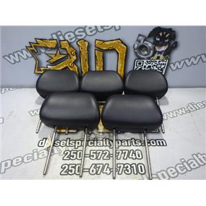 2001 2002 VOLKSWAGEN JETTA 1.9L DIESEL 5-SPEED SEDAN HEAD RESTS BLACK LEATHER(5)