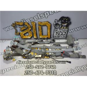 2013 2014 FORD F150 EXTENDED CAB XLT SEAT BELTS (5) PASSENGER - SET - GRAY