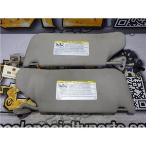 2006 2007 DODGE CHARGER 5.7 HEMI SHAKER OEM INTERIOR SUN VISORS (SET) LIGHT GRAY