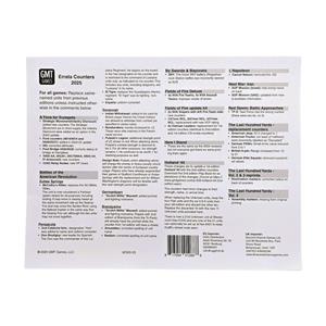 GMT Games 2025 Errata Counter Sheets - SEALED