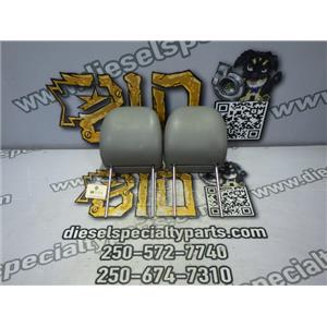 2006 2007 DODGE CHARGER RT 5.7 HEMI AUTO FRONT HEADRESTS ( 2 ) GRAY LEATHER OEM