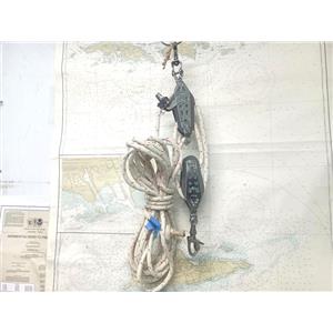 Boaters' Resale Shop of TX 2603 1403.02 GARHAUER 4-1 ROPE BOOM VANG w 7/16" LINE