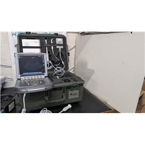 SonoSite M-Turbo Ultrasound System w/ Mini Dock 5 Probes 2 Batteries in Case