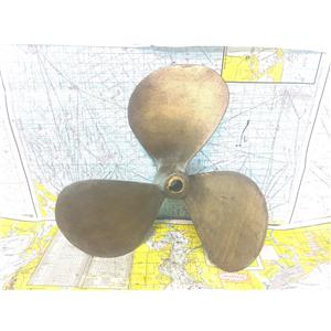 Boaters' Resale Shop of TX 2604 1101.01 BRONZE 3 BLADE 18LH15 PROP-1.25" SHAFT