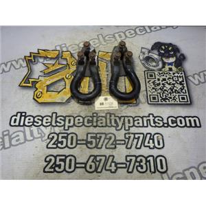 2002 2003 FORD F350 F250 XLT 4X4 7.3 L V8 TOW HOOKS ( 2 ) 1C3417A954AA BLACK OEM