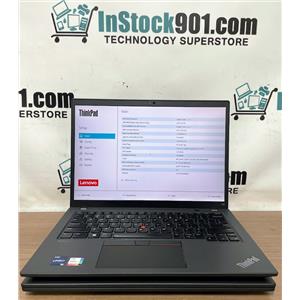 LOT 2 Lenovo ThinkPad T14 14'' Iris Xe i7-1270P 2.20GHz 16gb RAM 256gb SSD READ!