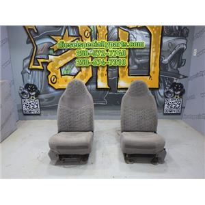 1999 - 2003 FORD F350 F250 XLT EXTENDED CAB OEM CLOTH BUCKET SEAT (GRAY) POWERED