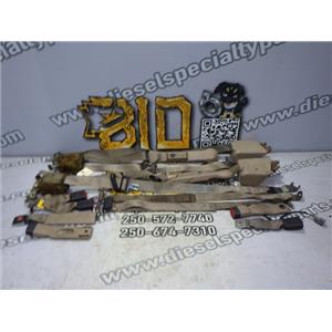 1999 2000 FORD F350 XLT EXTENDED CAB ROOF MOUNTED SEAT BELTS (TAN) 6 PASSENGER