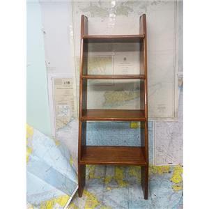 Boaters' Resale Shop of TX 2604 2504.01 TEAK 4 STEP 51" COMPANIONWAY STAIRS
