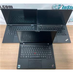LOT 3 AS-IS MIX Lenovo ThinkPad X1 i7-5 / i5-8 / i7-11 NO RAM NO SSD PLEASE READ