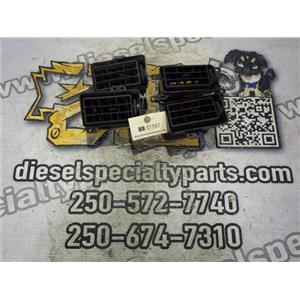 2000 2001 FORD F350 XLT EXT CAB 7.3 DIESEL ZF6 2WD DASH VENTS ( 4 ) BLACK OEM