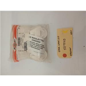 WHIRLPOOL DISWASHER 4317933 WHEEL 4 PACK NEW OEM