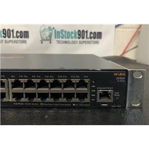 Aruba HPE JL261A 2930F-24G PoE+ 24x Port 1GE Switch 4x SFP Ports with Rack Ears