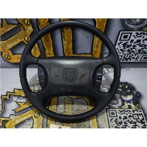 1998 1999 DODGE 3500 2500 SLT OEM STEER WHEEL HORN CRUISE CONTROL LEATHER 5/10
