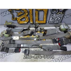 2003 2004 FORD F350 LARIAT 6.0 DIESEL AUTO 4X4 SEAT BELT BELTS SET (6) GRAY
