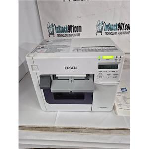 EPSON TM-C3500 COLOR LABEL PRINTER LIGHTLY USED TESTED TO WORK EXCELLENT NO INKS