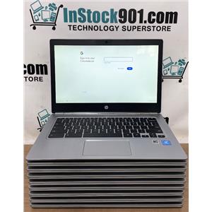 LOT 9 HP ChromeBook 13 G1 Intel Pentium 4405Y 1.50GHz 4gb RAM 32gb eMMC READ!!
