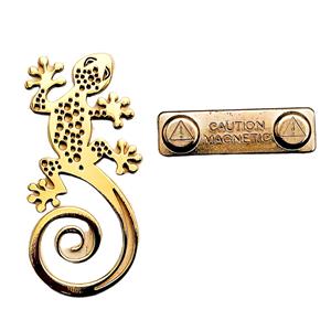 Garden Geckos Metal Gecko Pin by Tin Robot Games - SEALED