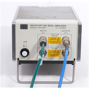 HP 8447D Dual Amplifier 0.1-1300MHz OPT 001