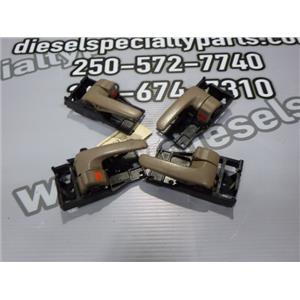 2004 2005 TOYOTA TUNDRA LIMITED 4.7 AUTO INTERIOR DOOR HANDLES FRONT REAR TAN