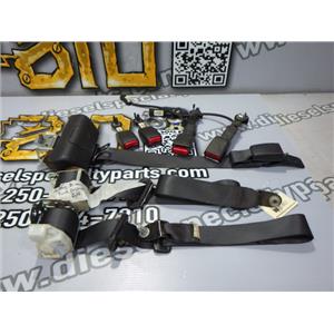 2011 2012 FORD F150 PLATINUM 3.5 V6 AUTO 4X4 REAR SEAT BELTS SET (3) BLACK OEM