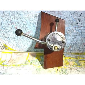Boaters' Resale Shop of TX 2606 2001.37 VINTAGE MATTHEWS  LEVER  ENGINE CONTROLS