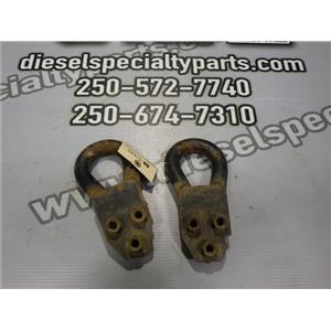 2003 2004 FORD F350 F250 XL 6.0 DIESEL ZF6 4X4 OEM FRONT TOW HOOKS (SET) BLACK