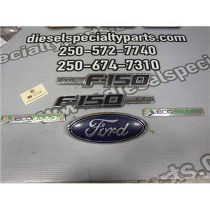 2012 2013 FORD F150 XLT 3.5 ECOBOOST AUTO 4X4 EMBLEMS SET BADGES OEM