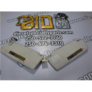 2005 2006 VOLKSWAGEN JETTA 1.9L DIESEL AUTO SEDAN SUN VISOR SET ( 2 ) LIGHT GRAY