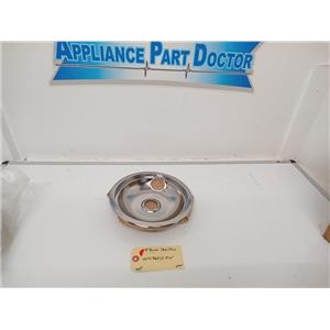 WHIRLPOOL OVEN W10196405RW 8 INCH BURNER DRIP PAN NEW OEM