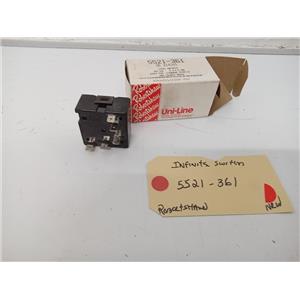 ROBERTSHAW OVEN 5521-361 INFINITE SWITCH NEW