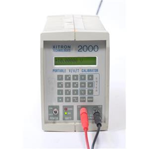 XiTron Technologies 2000 Portable V/A/T DC Calibrator Temperature Source