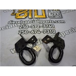 2008 2009 FORD F350 FX4 6.4 DIESEL AUTO 4X4 TOW HOOKS ( 2 ) BLACK 7C3417A954AB