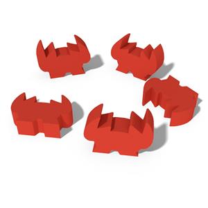 Fleet: Crab Meeples by Eagle Gryphon