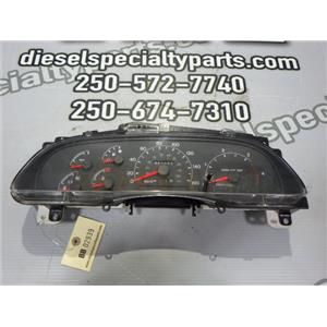 2000 2001 FORD F350 LARIAT 7.3 DIESEL ZF6 4X4 INSTRUMENT GAUGE CLUSTER  ( KMH )