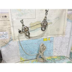 Boaters' Resale Shop of TX 2607 2510.05 GARHAUER 4-1 VANG(MAINSHEET) w 3/8" LINE