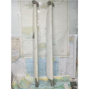 Boaters' Resale Shop of TX 2608 0103.02 PAIR OF VINTAGE 51" FIBERGLASS SPREADERS