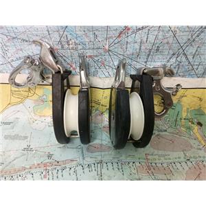 Boaters Resale Shop of TX 2608 0103.01 N/M 7" SNATCH BLOCKS(2) FOR 1/2" LINE MAX