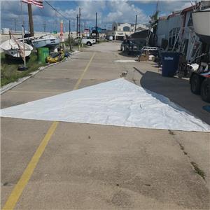 Gaff Mainsail w 6-5 Luff & Gaff Head 12-9  Boaters' Resale Shop TX 2608 0803.91