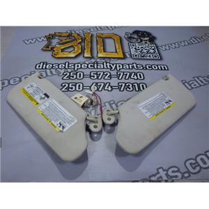 2008 2009 JEEP LIBERTY SPORT 3.7L V6 AUTO 4X4 OEM SUN VISORS (TAN) SET