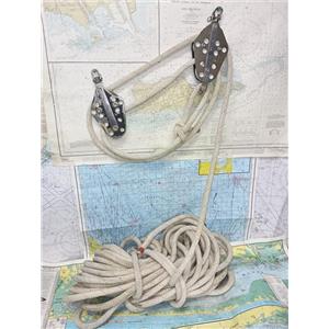 Boaters' Resale Shop of TX 2608 0103.12 FOUR to ONE BLOCK & TACKLE ASSEMBLY